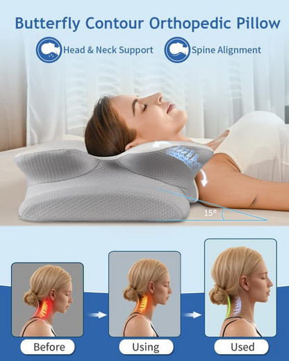 LumenRest™ Butterfly Pillow